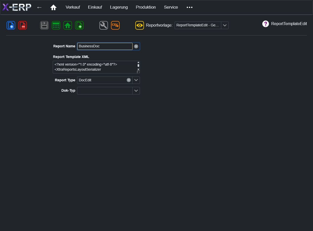 Screenshot Listendruck in X-ERP