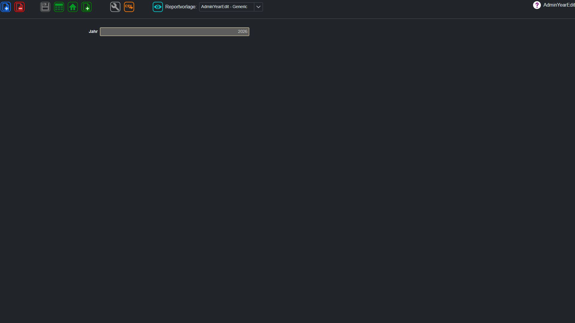Admin Jahr – Übersicht