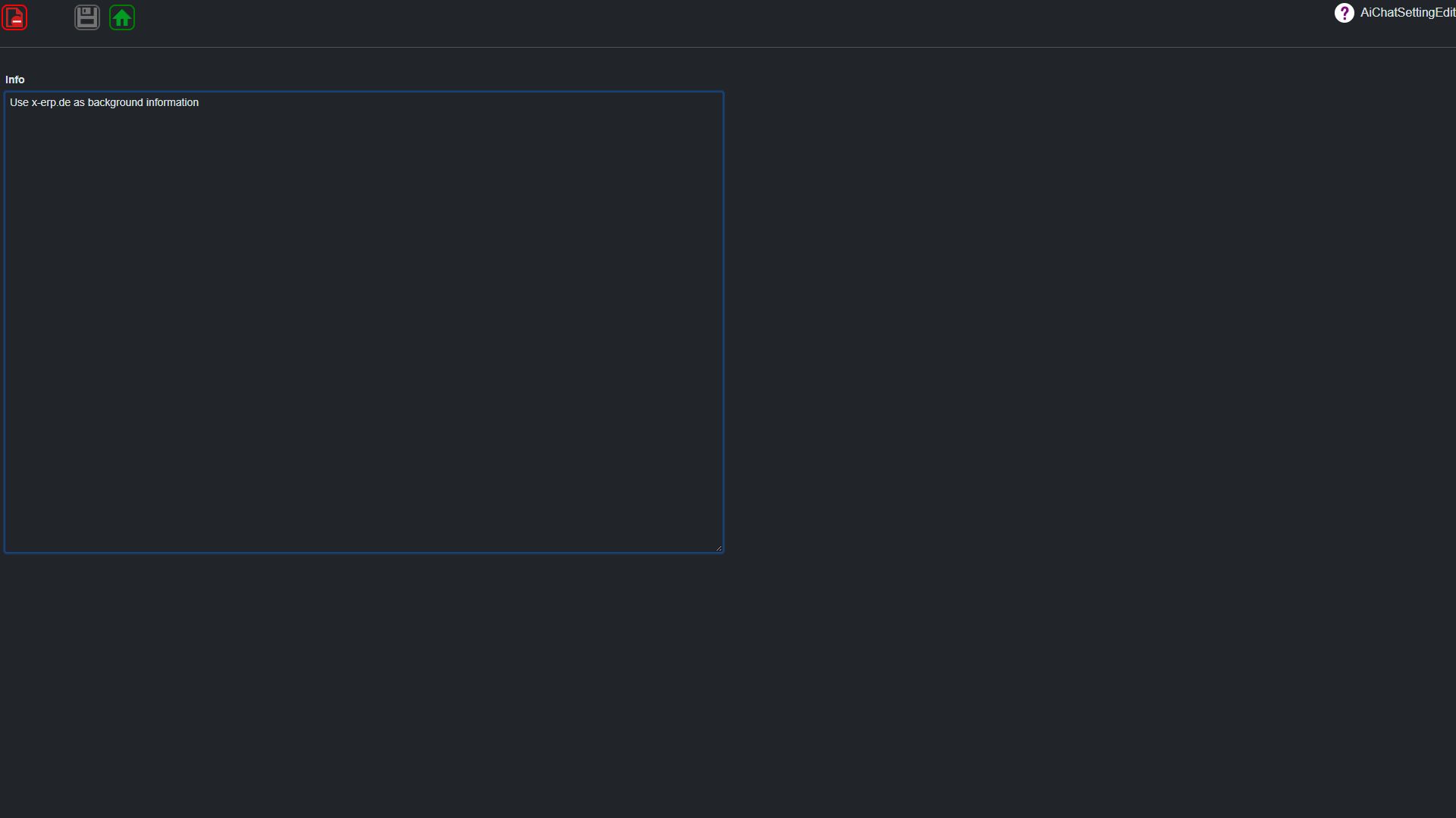 KI Chat Setting