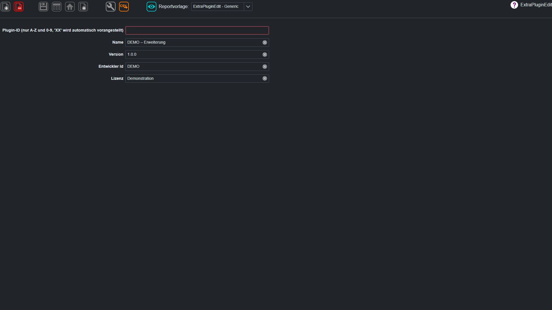 Extra Plugin – Übersicht