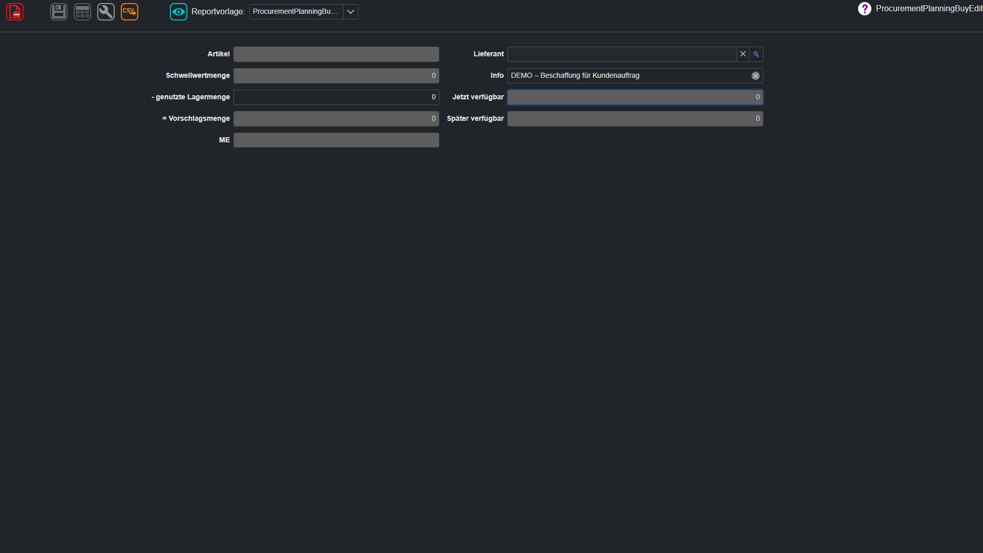 Beschaffung Planung Buy