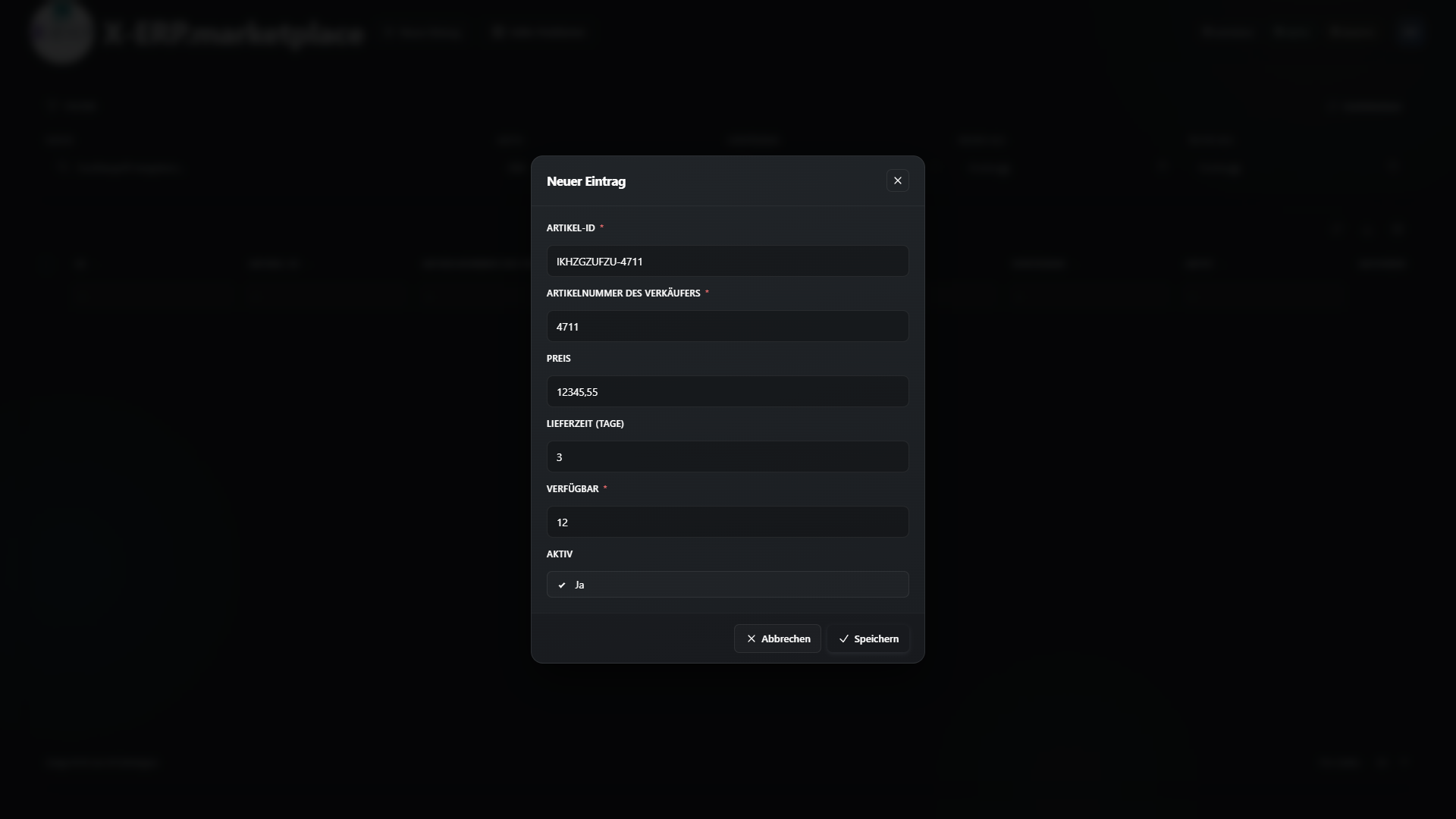 X-ERP.marketplace Screenshot